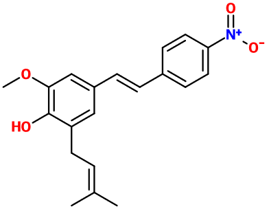 (image for) MC080243 2-Methoxy-6-(3-methyl-2-buten-1-yl)-4-[2-(4-nitrophenyl)vinyl]phenol